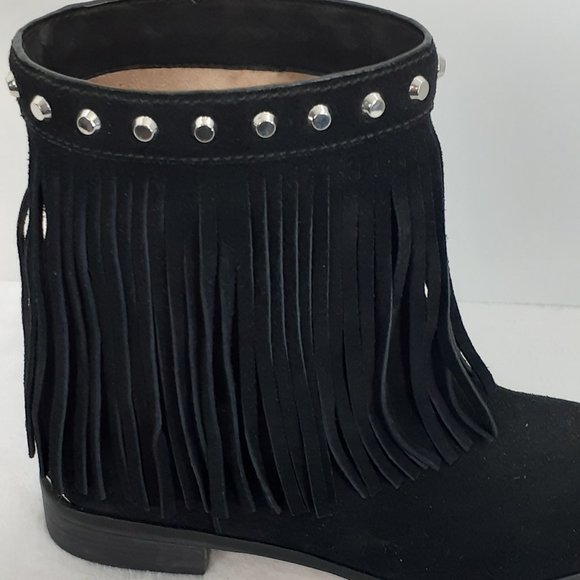 Michael Kors Billy Suede Studded Fringed Bootie - NWOB - Picture 5 of 13